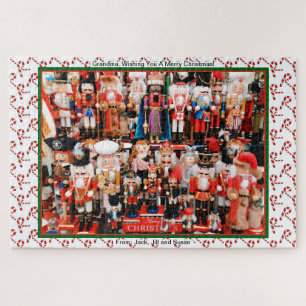 Puzzle Nutcracker cadeau de Noël pour les grands noms per