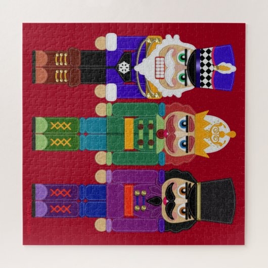 Puzzle Nutcrackers cadeau de vacances (Horizontal)