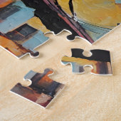 Puzzle NYC au coucher du soleil Abstrait (Côté)