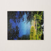 Puzzle NYC Central Park Lake Bow Bridge New York City (Horizontal)