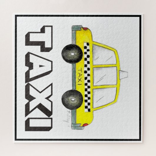 Puzzle NYC New York City Taxi taxi jaune taxi voiture (Horizontal)