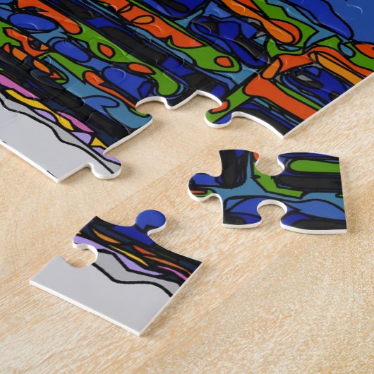 Puzzle NYC psychédélique : pont Brooklyn #2 (Côté)