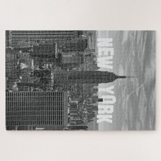 Puzzle NYC Skyline ESB World Trade 2CBW (Horizontal)