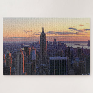 Puzzle NYC Skyline juste avant le coucher du soleil