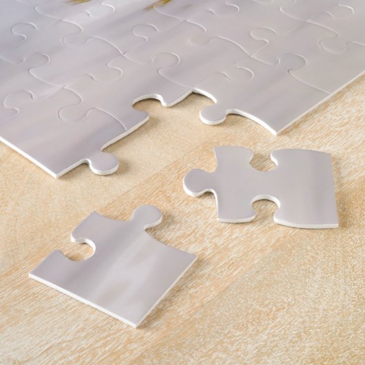 Puzzle Nymphe de forêt avec son loup (Côté)