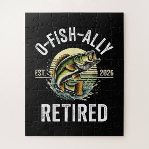 Puzzle O-Fish-Allement Retraité 2026 Pêcheur Pêche