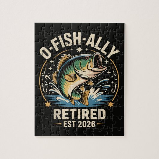 Puzzle O-Fish-Ally Retraité Pêcheur 2026 Pêche (Vertical)