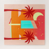 Puzzle Oasis de glace de palme d'été étoile (Horizontal)