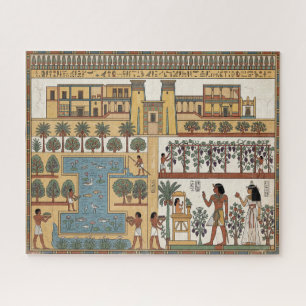 Puzzle Oasis de l'Égypte antique : Villa & Jardin