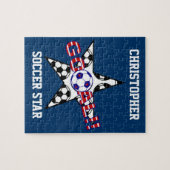 Puzzle Objectif de soccer Stars et Stripes (Horizontal)