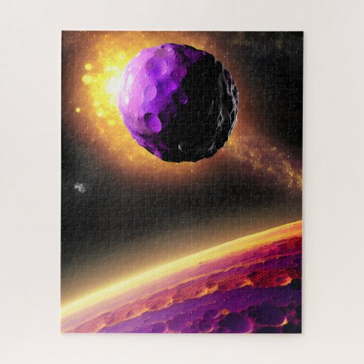 Puzzle Objet Purple Géant Orbite Vers Surface Rose (Vertical)