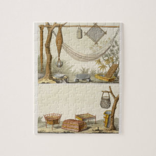 Puzzle Objets appartenant aux Indiens (gravure de
