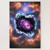 Puzzle Objets de galaxie rose pourpre cosmique dans l'esp (Vertical)