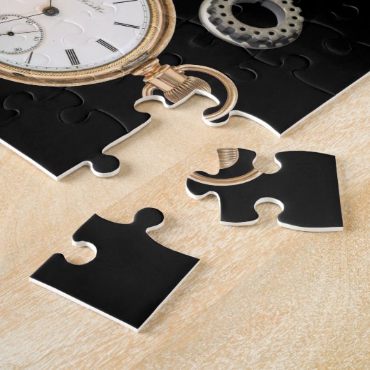 Puzzle Objets Steampunk Gears Pocket watch Squelette Key (Côté)