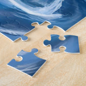 Puzzle Observation des baleines | Aquarelle d'océan bleu (Côté)