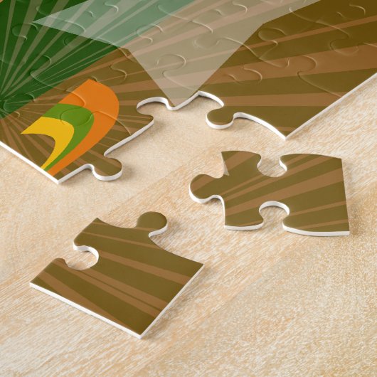 Puzzle Obtenir Funky Sock Monkey Style personnalisé (Côté)