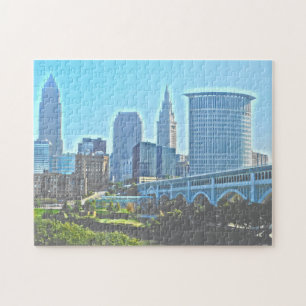 Puzzle occidental de Cleveland, berge de l'Ohio