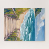 Puzzle Ocean Boardwalk | Beach Waves Coastal (Horizontal)