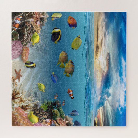 Puzzle Océan Corail Reef Poisson tropical (Horizontal)