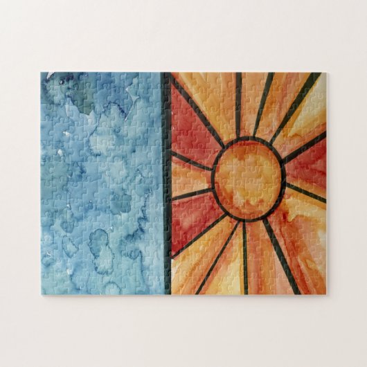 Puzzle Océan Soleil (Horizontal)