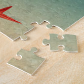 Puzzle Ocean Sunrise, tortues de mer, étoiles, coquillage (Côté)