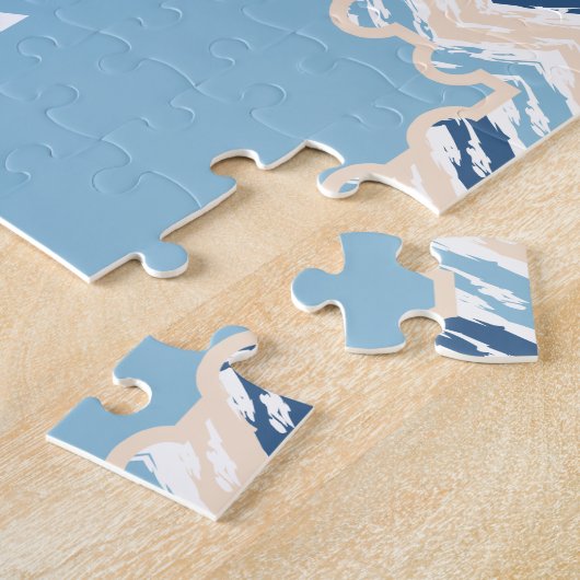 Puzzle Ocean Waves Chevron (Côté)