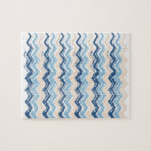 Puzzle Ocean Waves Chevron (Horizontal)