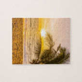 Puzzle Ocean Waves Palm sur la plage (Horizontal)