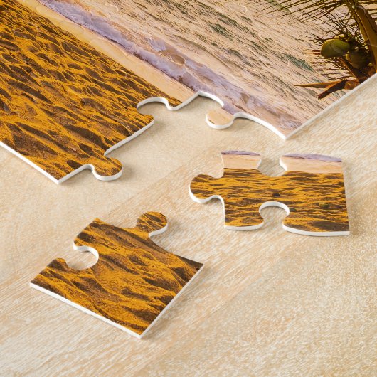 Puzzle Ocean Waves Palm sur la plage (Côté)