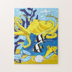 Puzzle océanique 11x14 pour les personnes aveugle