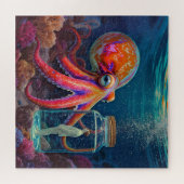 Puzzle "Ocean's Silent Captive" - Portrait de pieuvre (Horizontal)