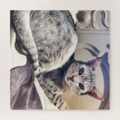 Puzzle Ocicat Beautiful Cat ou your Photo Square (Horizontal)