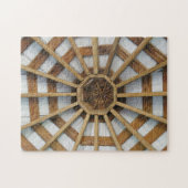 Puzzle Octagon de bois et blanc Détails architecturaux (Horizontal)