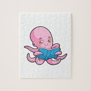 Puzzle Octopus à la lecture d'un livre