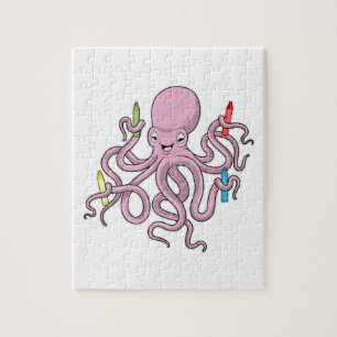 Puzzle Octopus avec Crayon