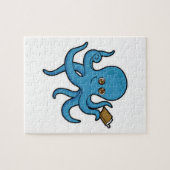 Puzzle Octopus avec livre (Horizontal)