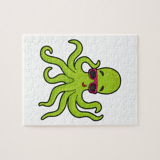 Puzzle Octopus avec lunettes de soleil (Horizontal)