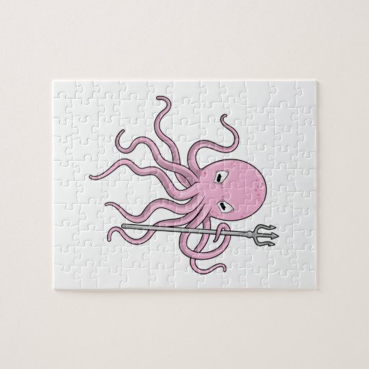 Puzzle Octopus en tant qu'assistant avec Trident (Horizontal)