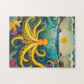 Puzzle Octopus jaune (Horizontal)