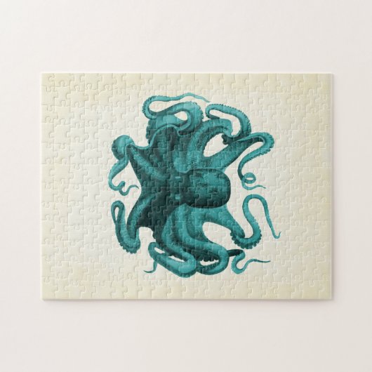 Puzzle Octopus vintage (Horizontal)