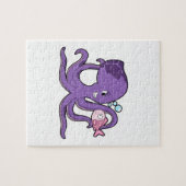 Puzzle Octopus with Fish (Horizontal)