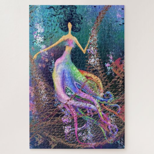 Puzzle Octopus Woman (Vertical)