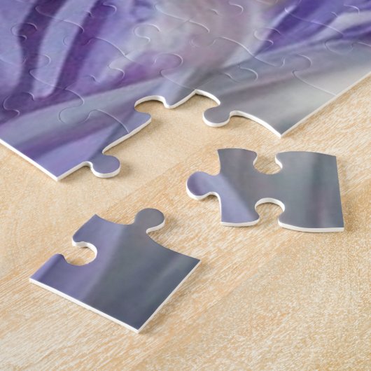 Puzzle Odd Eyed Siamese Kitten en violet (Côté)