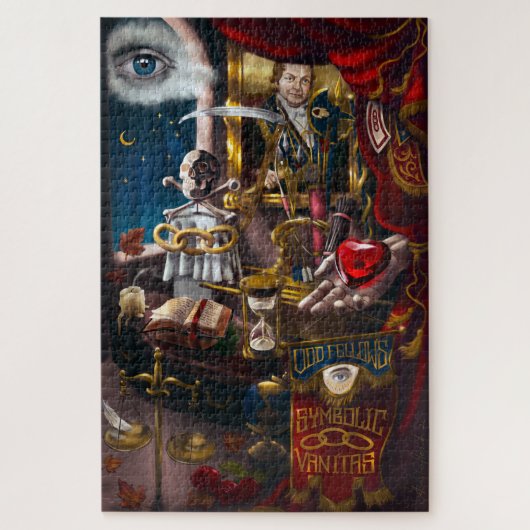Puzzle Odd Fellows Symbolic Vanitas (Vertical)