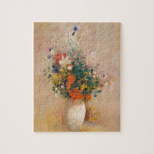 Puzzle Odilon Redon : Vase des fleurs (Arrière - plan ros (Vertical)