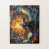 Puzzle Odin forming a new world after Ragnarök (Vertical)