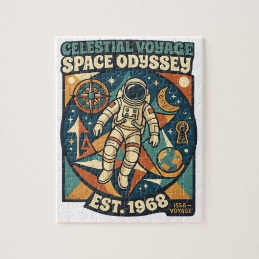 Puzzle Odyssée spatiale - Aventure cosmique pour les amou (Vertical)