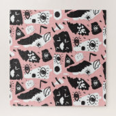 Puzzle Oeil à main : motif à la mode (Horizontal)