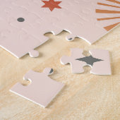 Puzzle Oeil céleste, lune, motif du soleil. (Côté)
