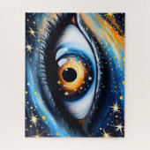 Puzzle OEil cosmique coloré (Vertical)